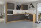 Front do zmywarki STILO ZM 713x596 GRAFIT MAT/DĄB ARTISAN