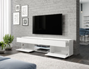 Szafka RTV pod tv CARRERA 180cm Biały / Biały Połysk
