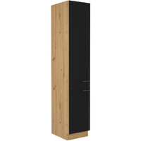 Szafka kuchenna MODENA 40 DK-210 2F CZARNY MAT/DĄB ARTISAN