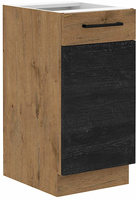 Szafka kuchenna dolna VIGO 40 D 1F BB DARK WOOD / DĄB LANCELOT