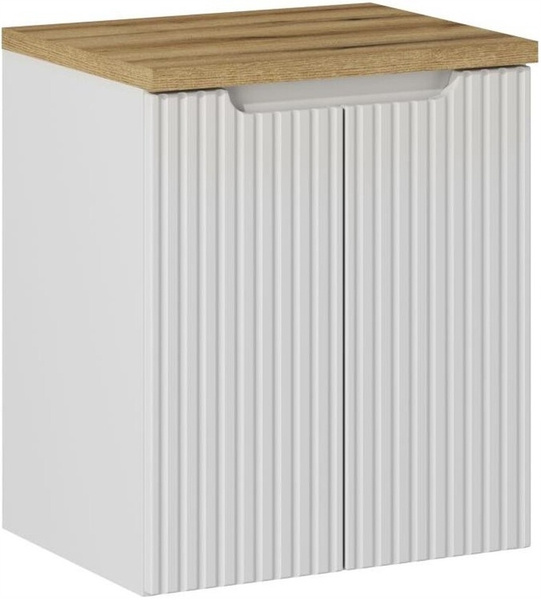 Zestaw meblowy 50cm z blatem, Meble łazienkowe NOVA Biały / Dąb Coast Evoke