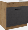 Szafka kuchenna dolna VIGO 80 ZL 1S BB DARK WOOD / DĄB LANCELOT