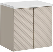 Zestaw meblowy 60cm z blatem, Meble łazienkowe VIVA Kaszmir / Biały