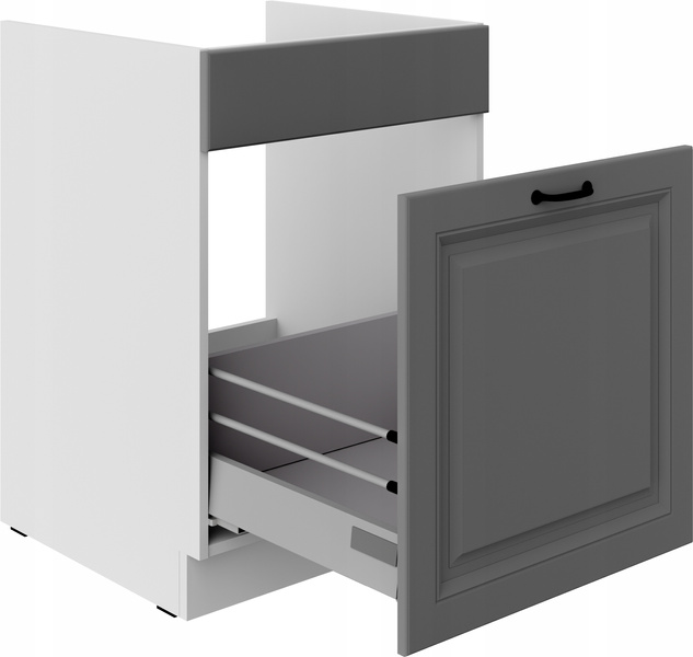 Szafka kuchenna dolna STILO 60 ZL 1S BB DUSTGREY/BIAŁY MAT