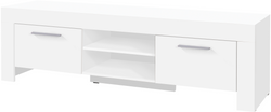 Szafka RTV CEZAR 14, RTV 170cm, Biała