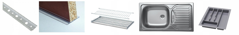 Meble kuchenne VIGO DARK WOOD / DĄB LANCELOT zestaw kuchnia 260cm