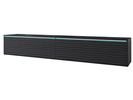 Szafka RTV Lowboard D 180cm CZARNY GRAFIT / FALA MDF