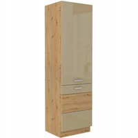 Szafka kuchenna ARTISAN 60 DK-210 2F CAPPUCCINO POŁYSK / DĄB ARTISAN