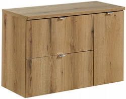 Zestaw meblowy 90cm z blatem, Meble łazienkowe NOVA Dąb Coast Evoke