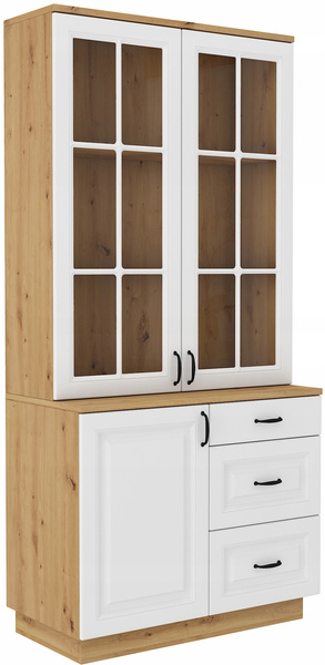 Komoda FLAWIA 100 1D3S Dąb Artisan / Biały