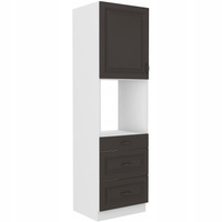 Szafka kuchenna STILO 60 DPS-210 3S 1F GRAFIT MAT/BIAŁY MAT