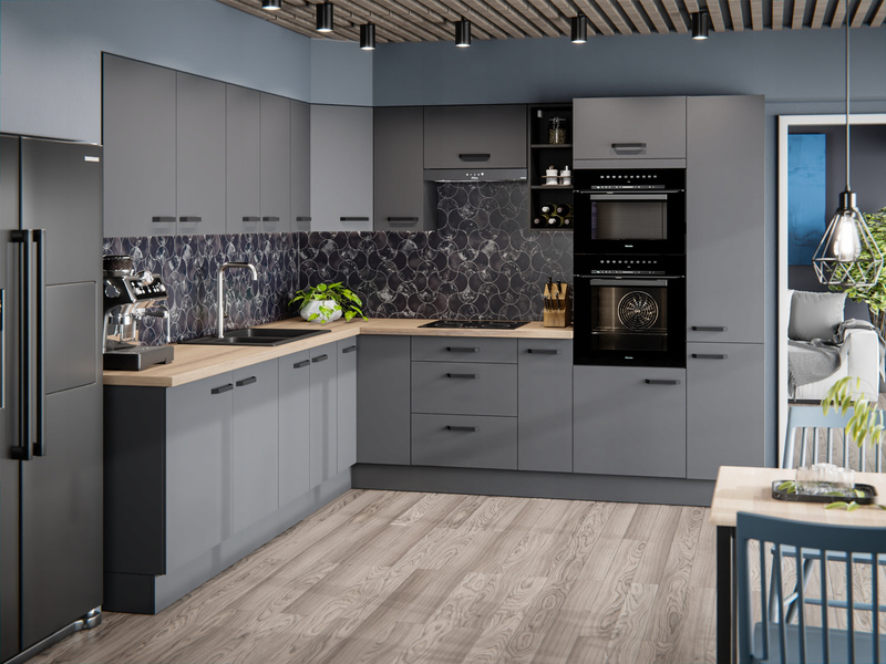 Szafka kuchenna NESSA 60 DPM-215 2F ANTRACYT