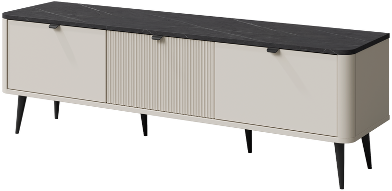 Szafka RTV MARLY 13 160cm, Meble Pokojowe MARLY, KASZMIR / ORZECH