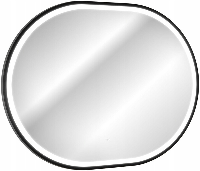 Zestaw 80cm, lustro, umywalka, Meble łazienkowe TALIA Dąb Casella / Czarny