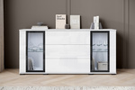Komoda CARO 150cm Biały / Biały Połysk