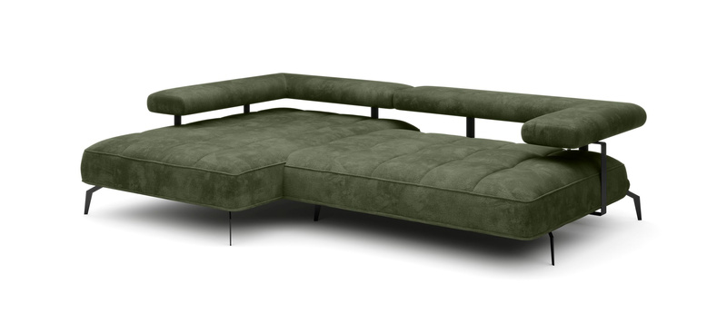 Narożnik z funkcją spania MONTELLA S 266cm, Elektryczny wysuw siedziska