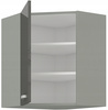 Szafka kuchenna GREY 60x60 GN-72 1F (45°) SZARY POŁYSK/SZARY PLATYNOWY