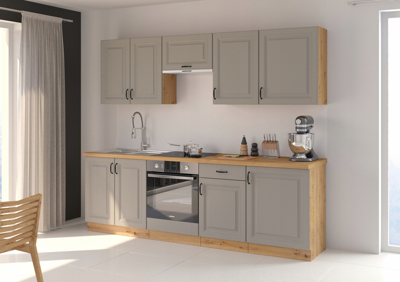 Szafka kuchenna dolna STILO 60 D 1F BB CLAYGREY/DĄB ARTISAN