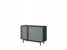 Meble ALSY, Zestaw nr 3, Meble do Salonu ALSY ANTRACYT / ALOES