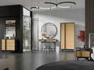 Komoda ALSY 8 93cm, Meble Pokojowe ALSY Antracyt / Beż Jasny