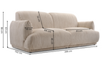 Kanapa, Sofa COLIN 206 cm, Sofa Modułowa, Wygodna, Do Salonu