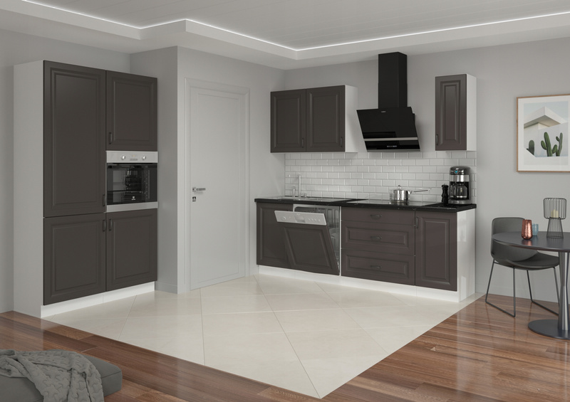 Szafka kuchenna STILO 60 DPM-210 2F GRAFIT MAT/BIAŁY MAT