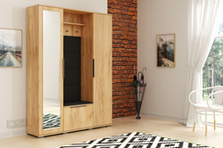 Garderoba LAURA panele 120cm lustro LEWA