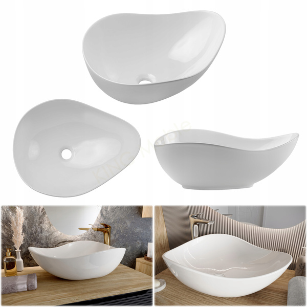 Meble łazienkowe OCEAN BEIGE 120, Umywalka nablatowa, Dąb/Beż, 2 KOLORY