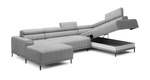 Narożnik z funkcją spania CALDO XL 342 cm, Pojemnik, System Puma