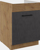 Szafka kuchenna dolna VIGO 60 ZL 1S BB DARK WOOD / DĄB LANCELOT