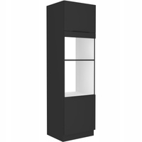Szafka kuchenna słupek SIENA 60 DPM-210 2F CZARNY MAT