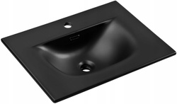 Umywalka meblowa jednokomorowa SKY 60cm Czarny Mat