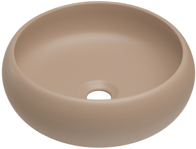Umywalka nablatowa WIKI 36cm Cappuccino Mat