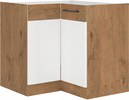 Szafka kuchenna dolna narożna VIGO 90x90 DN 2F BB DARK WOOD / DĄB LANCELOT