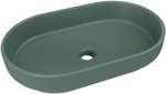 Umywalka nablatowa RIVER 1 55cm Ciemny Zielony Mat