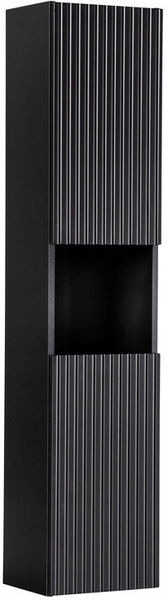 Zestaw meblowy 100cm, blat, umywalka, słupek, Meble łazienkowe NOVA Czarny