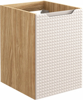 Szafka pod blat 40cm, 1 drzwi, Meble łazienkowe LUXOR Dąb Olejowany / Beż