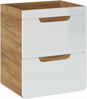 Szafka pod umywalkę 824 50cm, Meble łazienkowe ARUBA Dąb Craft/Biały Połysk