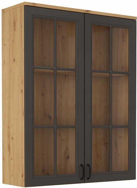 Nadstawka FLAWIA 100 2D Dąb Artisan / Grafit