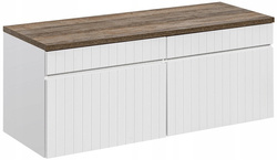 Zestaw meblowy 160cm z blatem, Meble łazienkowe ICONIC Biały
