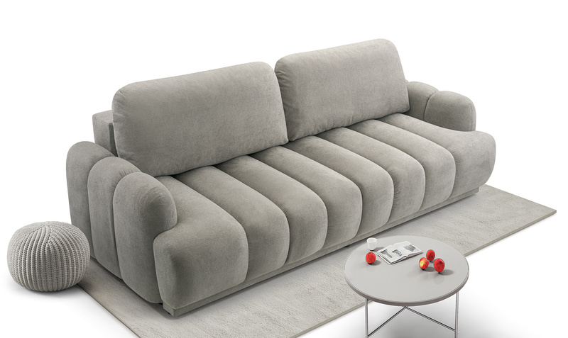 Kanapa Rozkładana, Sofa z funkcją spania CAMBIALE 240 cm, Wygodna