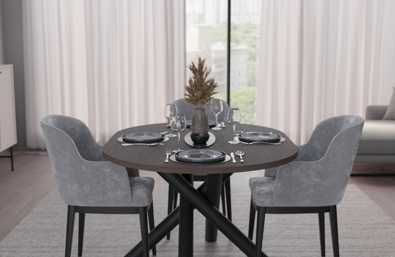 Stół OSLO 138x100cm Orzech Wisconsin