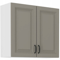 Szafka kuchenna górna STILO 80 G-90 2F CLAYGREY/BIAŁY MAT