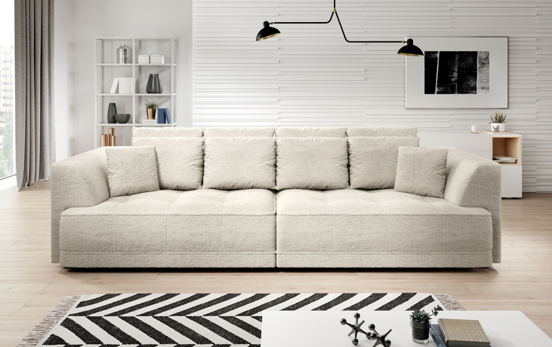 Sofa z funkcją spania TIGA BIGSOFA 302 cm, Elektryczny wysuw siedziska