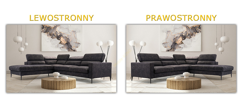 Narożnik do salonu JEZZI 300 cm, Rogówka, Salon