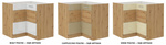 Szafka kuchenna dolna ARTISAN 90x90 DN 2F BB CAPPUCCINO POŁYSK/DĄB ARTISAN