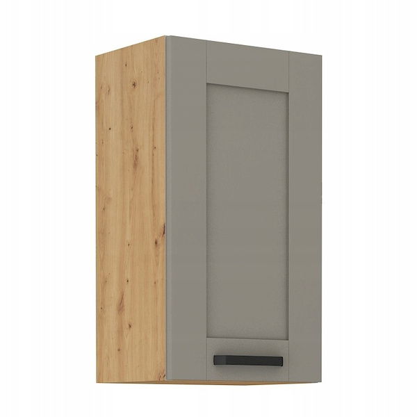 Szafka kuchenna górna LUNA 40 G-72 1F CLAY GREY / DĄB ARTISAN