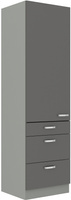 Szafka kuchenna GREY 60 DKS-210 3S 1F SZARY POŁYSK / SZARY PLATYNOWY