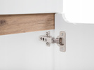 Szafka pod umywalkę 821 80cm, Meble łazienkowe BALI Dąb Craft/Biały Połysk