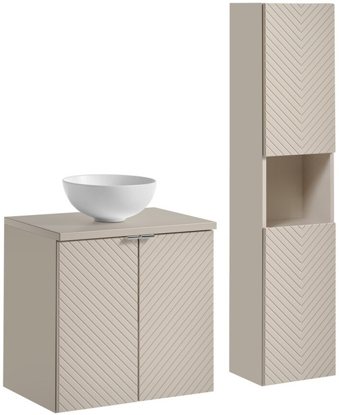 Umywalka nablatowa DOMI 32cm Biały Mat